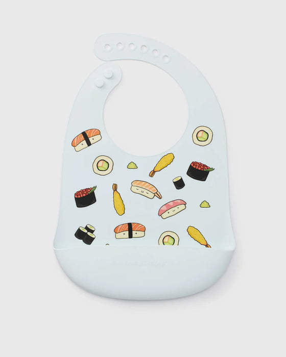 Silcone Bib Printed - Sushi