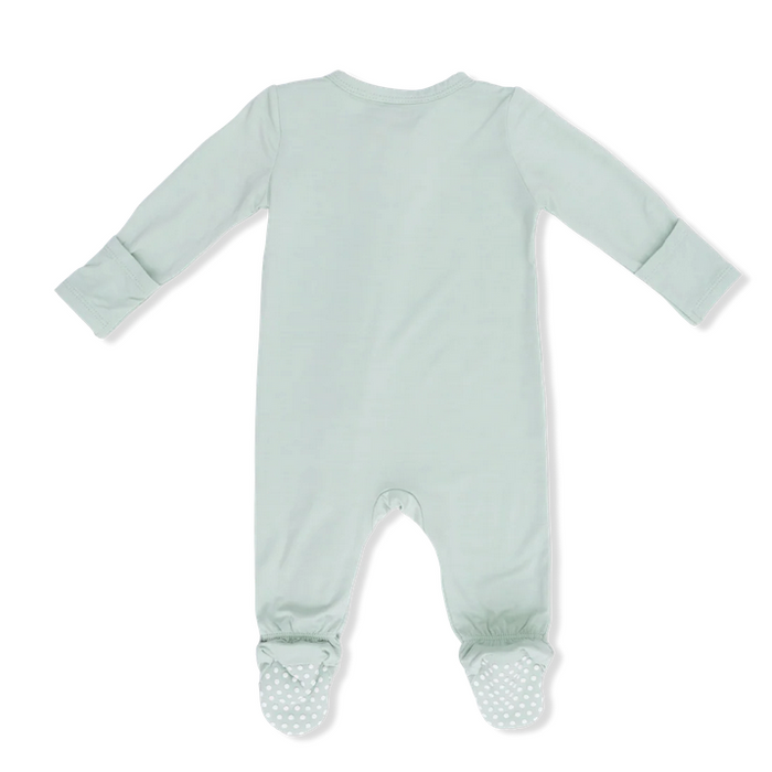 Cameo Green 2 Way Zipper Footie
