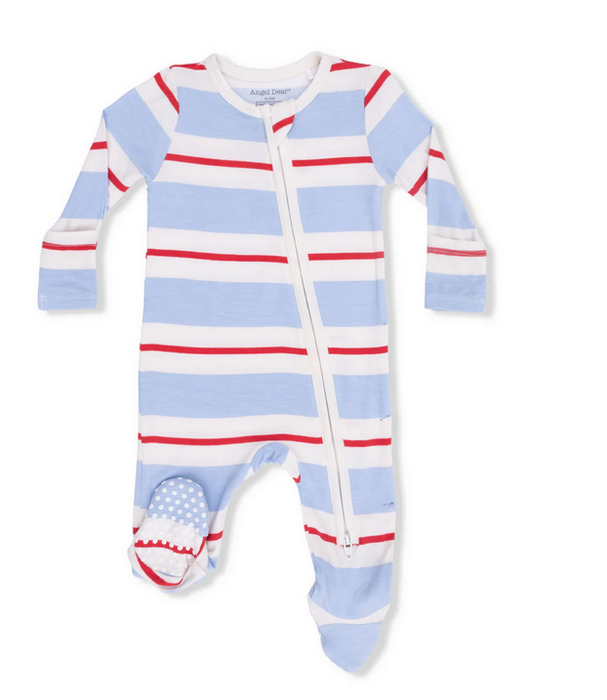 Preppy Rugby 2 Way Zipper Footie