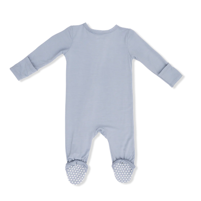 Niagra Blue 2 Way Zipper Footie