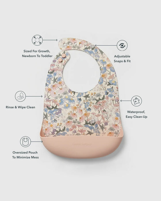 Silcone Bib Printed - English Garden