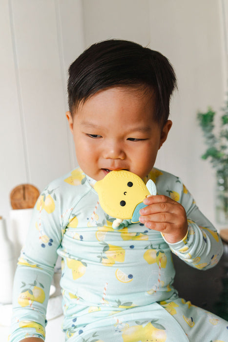 Pacifier Clip Teether Set - Lemon