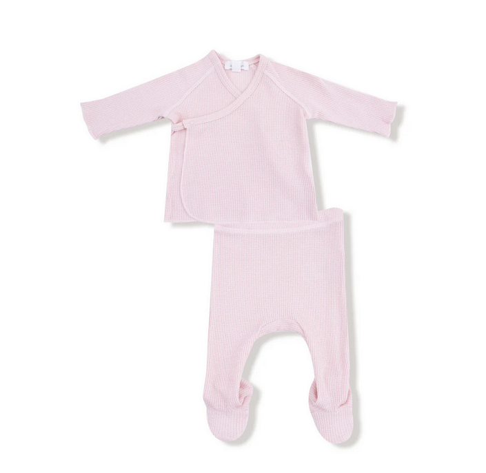 Veiled Pink - Long Sleeve Kimono & Footed Pant