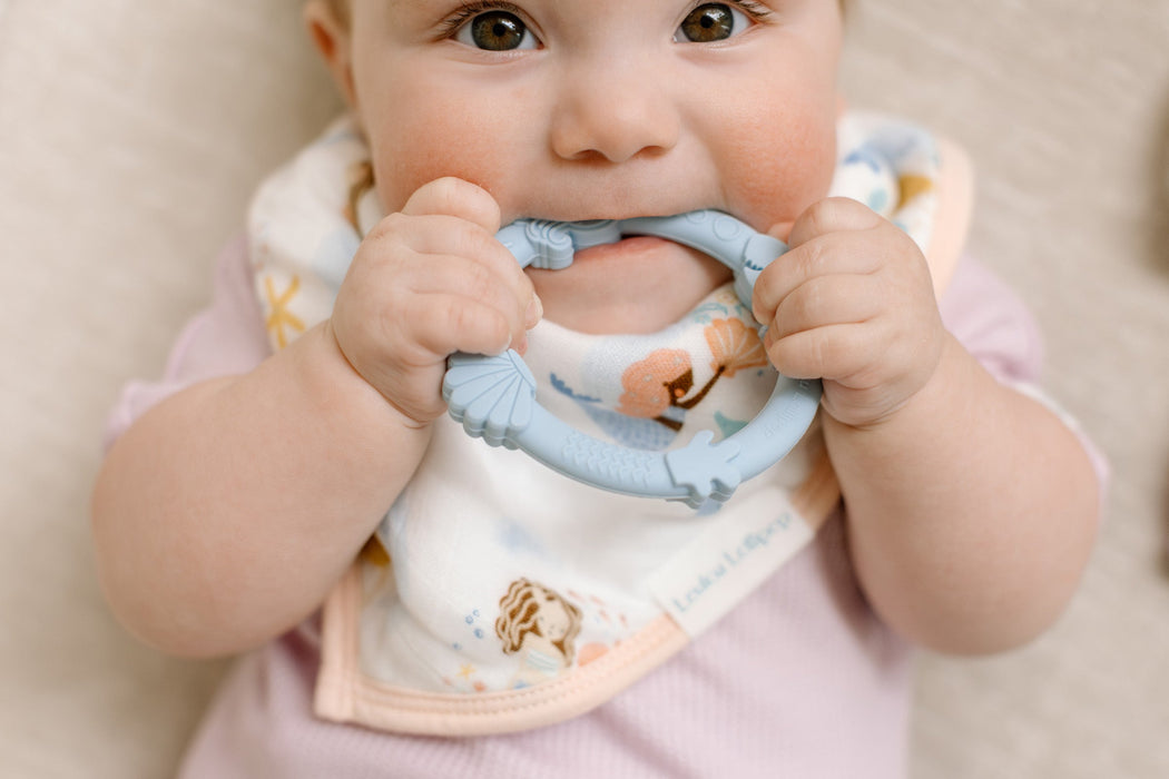 Wild Teething Ring Set - Blue Fog