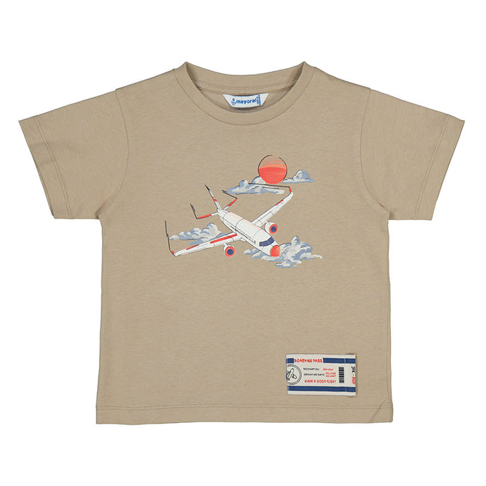 Mayoral Jetsetter Airplane 100% Cotton T-shirt
