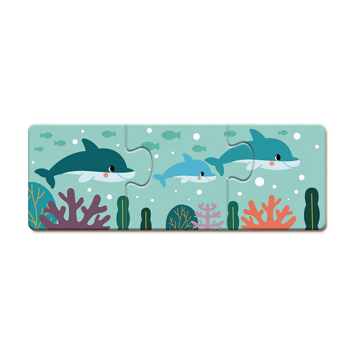 Janod - Matching Game | 30-piece animal puzzle | WWF partnership