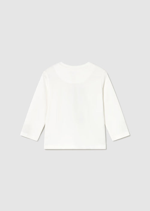 Bear Printed Long Sleeve Shirt With Dark Grey Sweats