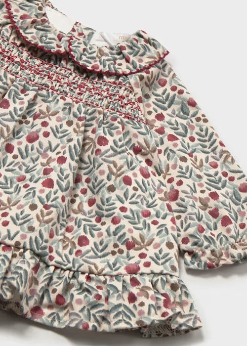 Berry Woven Collared Dress