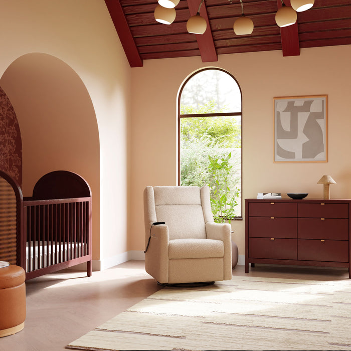 Babyletto Kiwi Deluxe Power Recliner & Swivel Glider with Heat and Massage