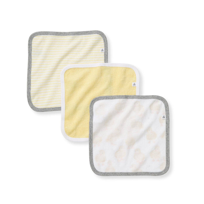 Burt's Bees Baby - Little Ducks Organic Cotton Washcloths 3 Pack: Double Cream / One Size