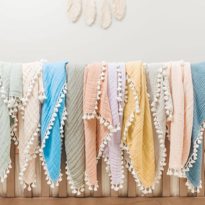 Crane Baby - 6 Layer Muslin Blanket Desert