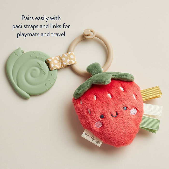 Itzy Ritzy - Itzy Pal™ Plush + Teether: Strawberry