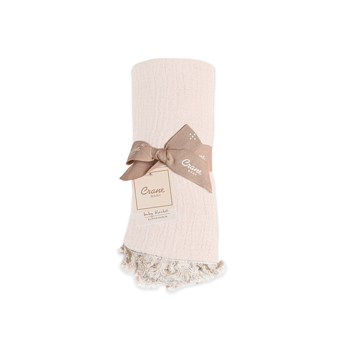 Crane Baby - 6 Layer Muslin Blanket Desert
