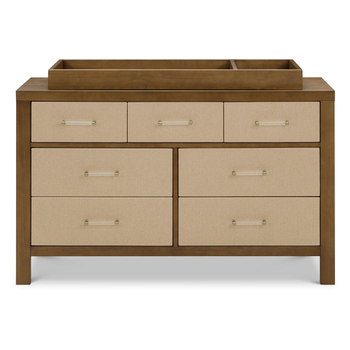 Eloise 7 Drawer Assembled Dresser White Driftwood and Performance Pearl Eco-Weave Eloise 7 Drawer Assembled Dresser White Driftwood and Performance Pearl Eco-Weave