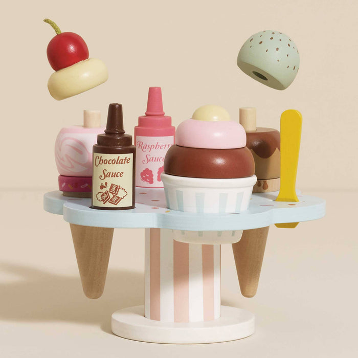Le Toy Van, Inc. - Wooden Ice Cream Stand & Toppings