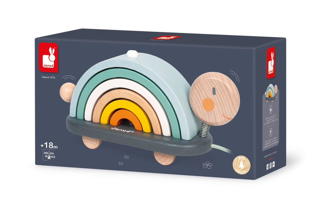 Janod - SWEET COCOON - RAINBOW TURTLE