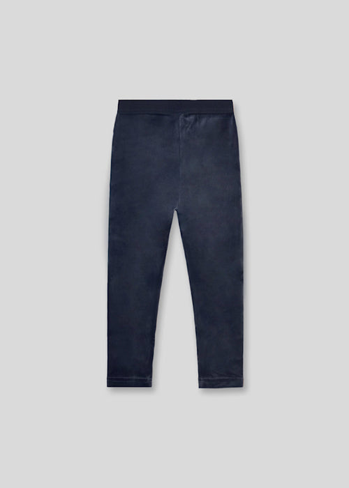 Navy Velvet Leggings