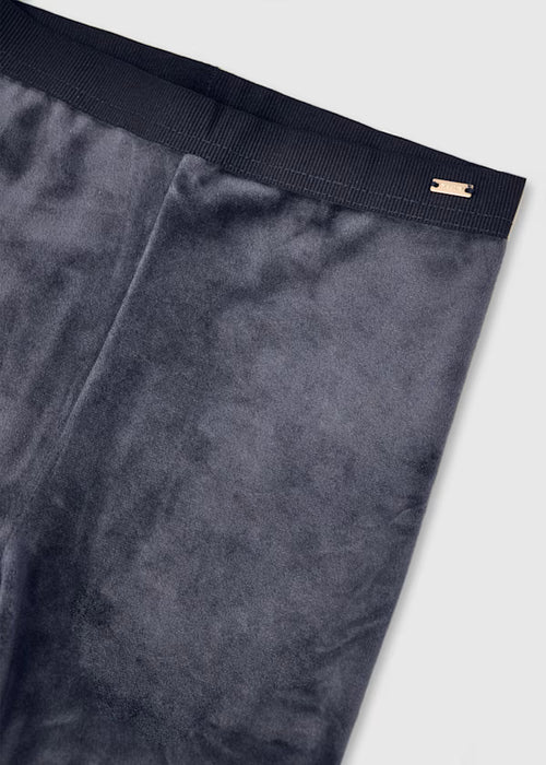 Navy Velvet Leggings