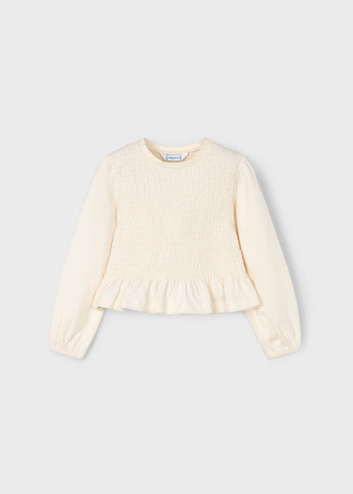Long Sleeve Smocked Shirt