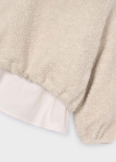 Faux Shearling Layered Top