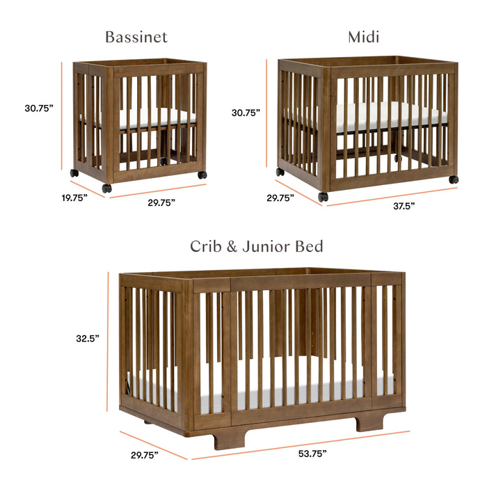 Babyletto Yuzu 8-in-1 Convertible Crib with All-Stages Conversion Kits