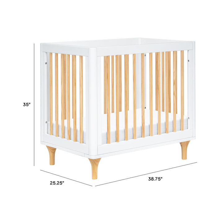 Babyletto Lolly 4-in-1 MINI Convertible Crib with Toddler Bed Conversion Kit