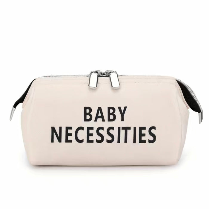Mommy Bag- Beige - 3pcs/set Large Capacity, Waterproof Fabric, Bottle Insulation Pockets