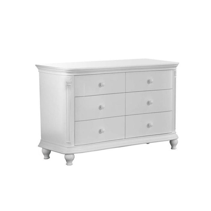 Pali Gardena Forever Crib & Double Dresser Set- White