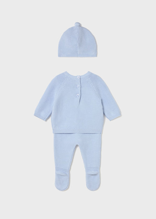 Knit Blue Gift Set with Pockets