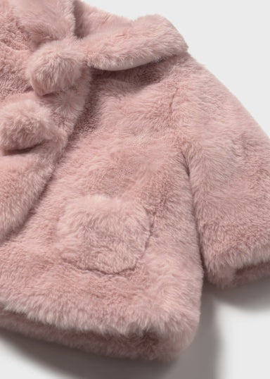 Pink Faux Fur Coat