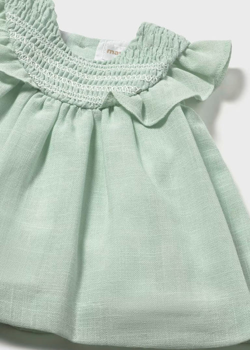 Aqua Smocked Dress