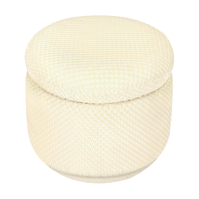 Babyletto Enoki Storage Ottoman in Velvet Checker