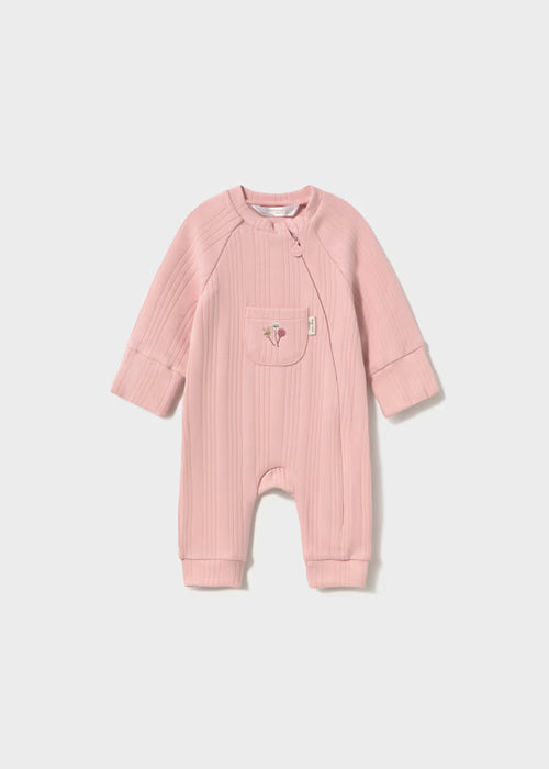 Pink Balloon Cross Zipper Footie