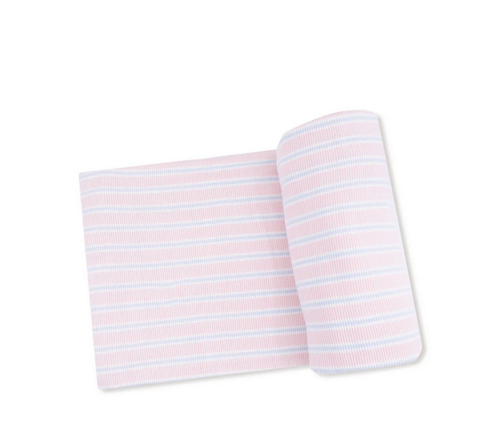Pink and Blue Stripe Swaddle