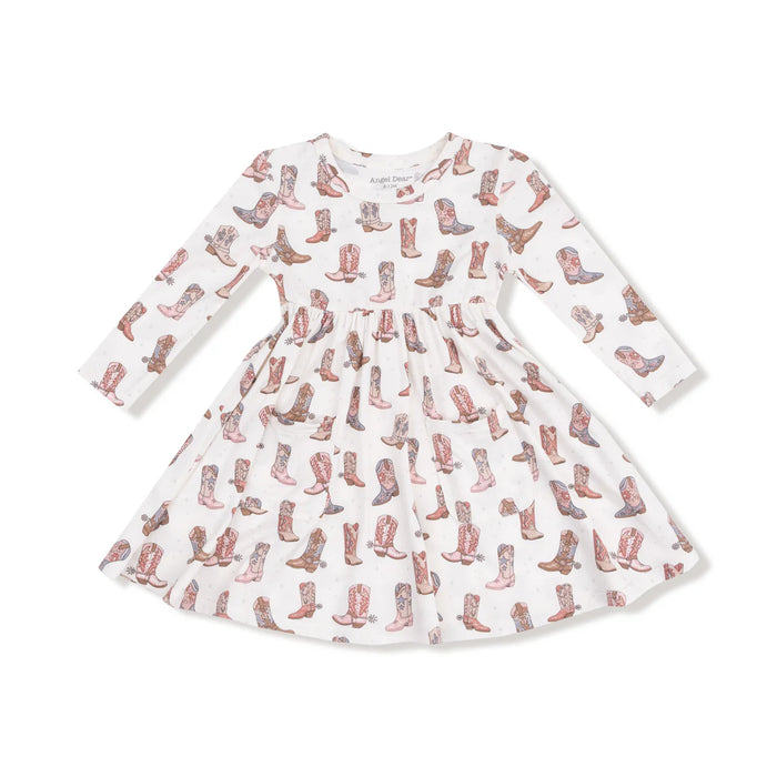 Cowgirl Boot Twirl Dress