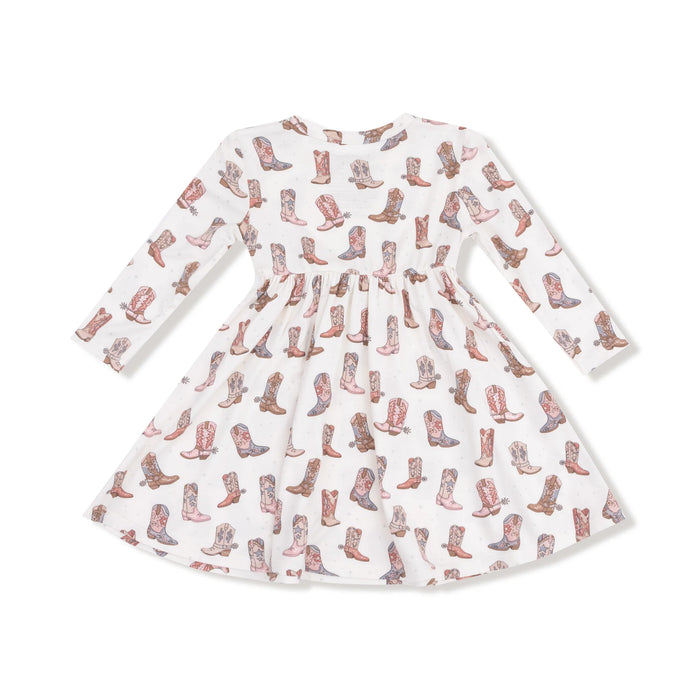 Cowgirl Boot Twirl Dress