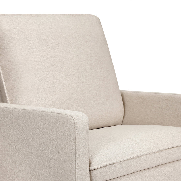 Babyletto Cali Pillowback Chair and a Half Glider in Eco-Performance Fabric | Water Repellent & Stain Resistant