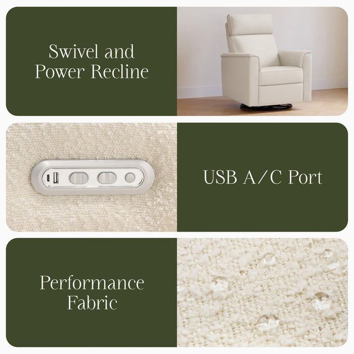 Namesake Willa Plus Power Glider Recliner + Power Headrest