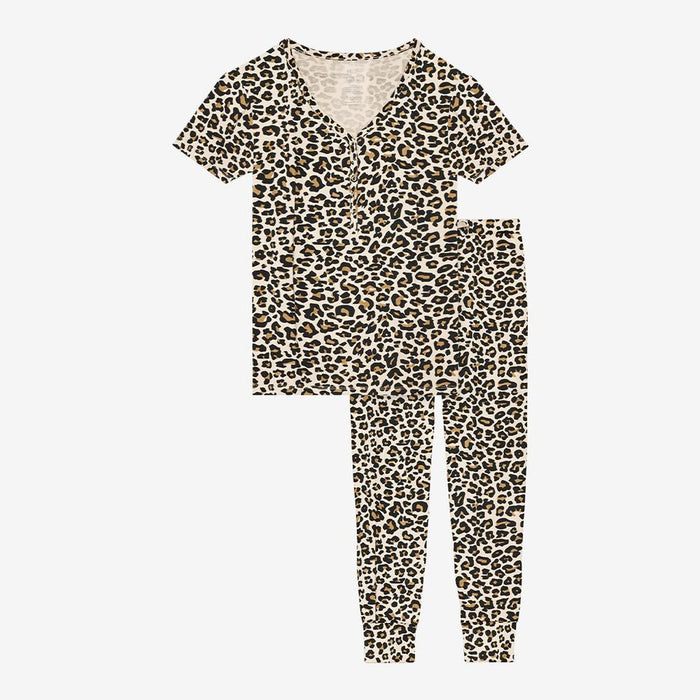 Posh Peanut Lana Leopard Womens Loungewear 2-piece Set