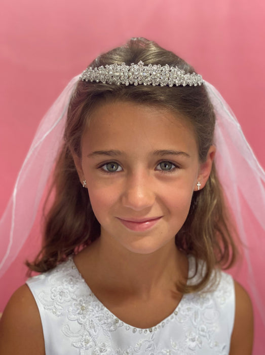 Sienna First Holy Communion Tiara with Veil