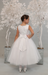 Gorgeous First Holy Communion gown with belted waist and beautiful bow