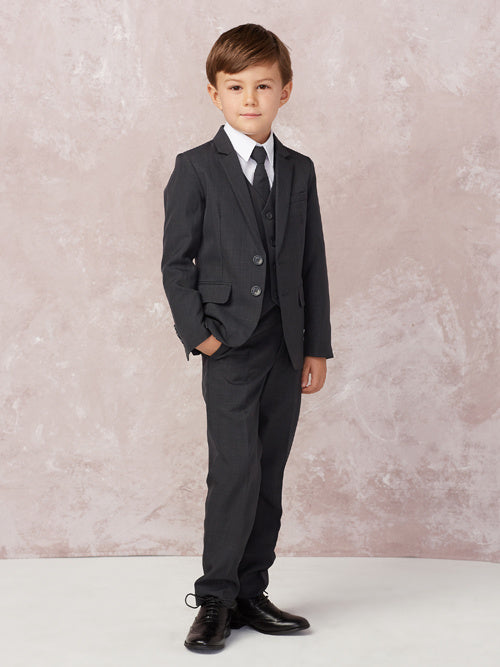 Stylish slim fit 5 piece suit perfect for special occasions such as first holy communion, weddings and more.  