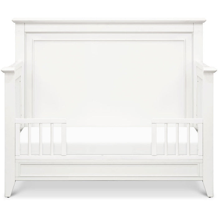 Monogram Beckett Rustic 4-in-1 Convertible Flat Top Crib- Warm White