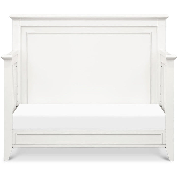 Monogram Beckett Rustic 4-in-1 Convertible Flat Top Crib- Warm White