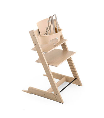 Stokke Tripp Trapp Highchair OAK (includes Chair & Matching Baby Set)