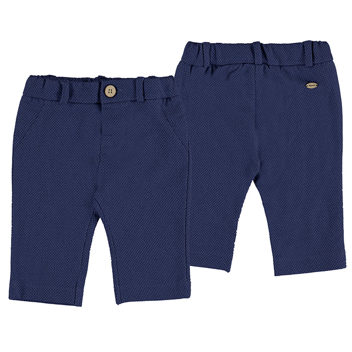 Soft & Stretchy Infant Boys' Dressy Pants- Navy