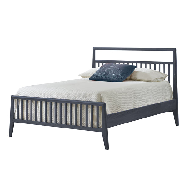 Nest Flexx Double Bed 54" with Low profile footboard & rails in All Graphite