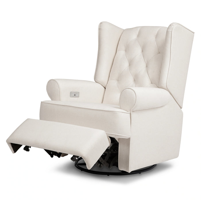 Namesake Harbour Electronic Recliner and Swivel Glider in Eco-Performance Fabric with USB port | Water Repellent & Stain Resistant