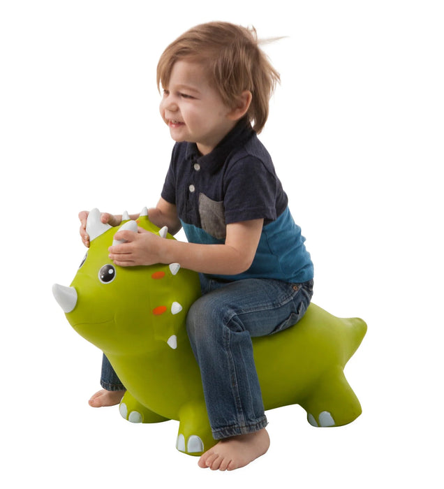 Bouncy Inflatable Animal Jump-Along- Triceratops