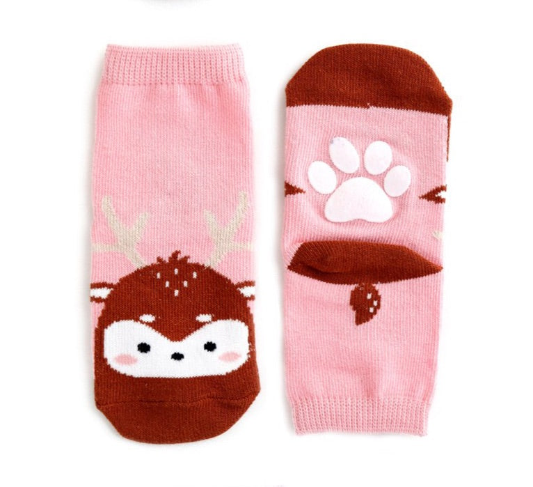 Zoo Socks Non Slip Grip- Deer